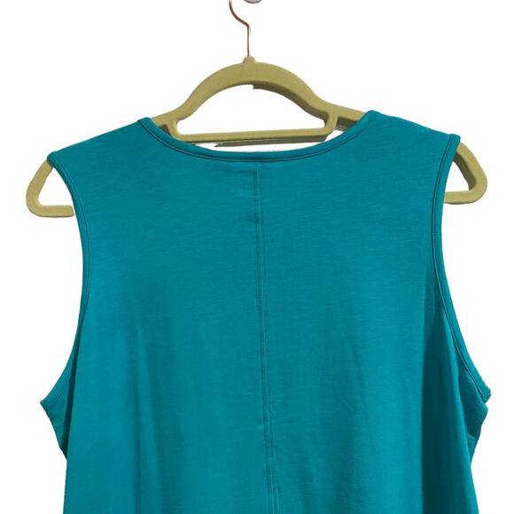Max Studio Teal Muscle Tank Sz L - Picture 7 of 11